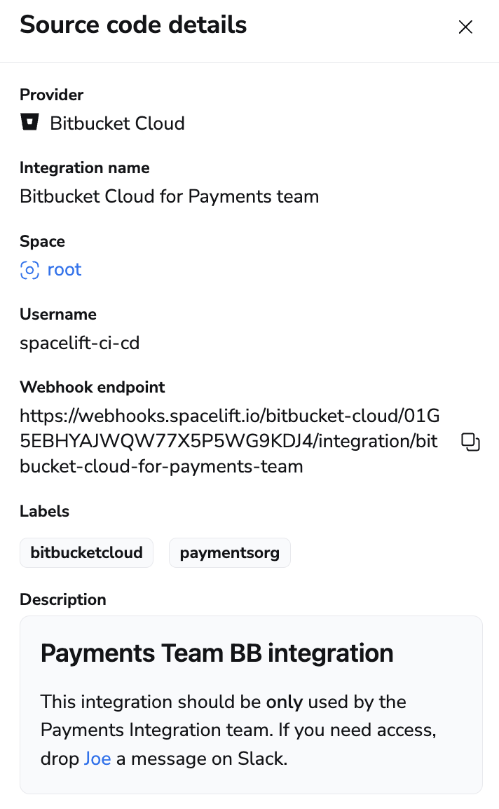 Integration details